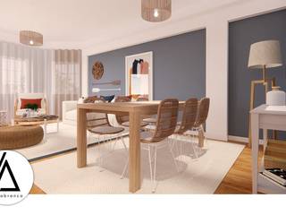 Projeto - Design de Interiores - Apartamento HS, Areabranca Areabranca Eclectic style living room