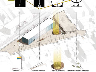 MONUMENTO A LOS HÉROES, ALcuadrado Arquitectos ALcuadrado Arquitectos Espacios comerciales Concreto