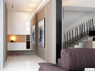 SEMI D BANDAR SIERRA 16, Dezeno Sdn Bhd Dezeno Sdn Bhd Moderne Wohnzimmer Beton Beige