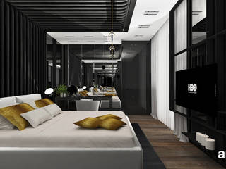 DARK HORSE | Aranżacje sypialni, ARTDESIGN architektura wnętrz ARTDESIGN architektura wnętrz Modern style bedroom