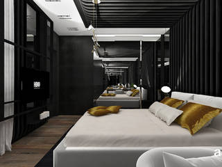 DARK HORSE | Aranżacje sypialni, ARTDESIGN architektura wnętrz ARTDESIGN architektura wnętrz Modern style bedroom