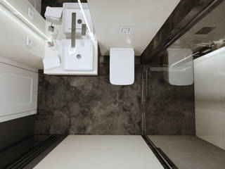 Minimalistyczna łazienka, KJ Studio Projektowanie wnętrz KJ Studio Projektowanie wnętrz Minimalistyczna łazienka Płytki