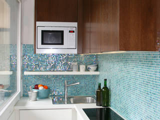 Einraum-Apartment 26m² , Tiny House Strategie mit Christina Ullrich Tiny House Strategie mit Christina Ullrich Small kitchens