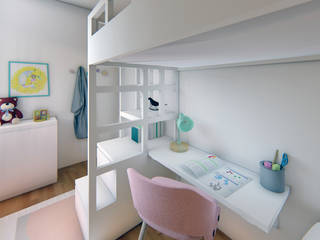 Dormitorio pequeño para niña Luciane Gesualdi | arquitectura y diseño Dormitorios de niñas