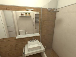 REFACCION BAÑO DE VIVIENDA UNIFAMILIAR, Habitar Arquitectura Habitar Arquitectura حمام