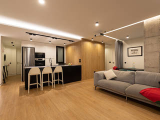 Reforma integral de vivienda - Vivienda flexible, SMLXL-design SMLXL-design Dapur Minimalis