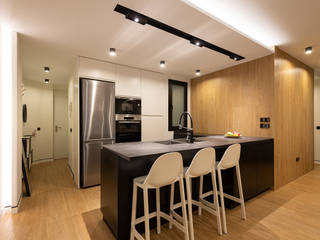 Reforma integral de vivienda - Vivienda flexible, SMLXL-design SMLXL-design Cucina minimalista