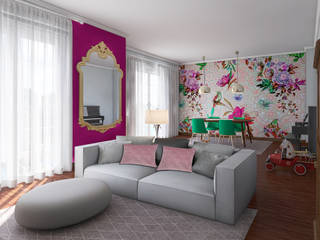 A tutto colore, Designer-in di Rosita Simeoli Designer-in di Rosita Simeoli Modern living room