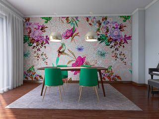 A tutto colore, Designer-in di Rosita Simeoli Designer-in di Rosita Simeoli Modern dining room