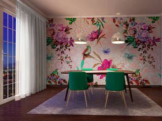 A tutto colore, Designer-in di Rosita Simeoli Designer-in di Rosita Simeoli Modern dining room