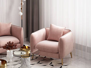 +24 Mẫu Ghế Sofa Đơn mang đến sự sang trọng cho phòng khách, Phòng Khách Đẹp Phòng Khách Đẹp Azjatycki balkon, taras i weranda