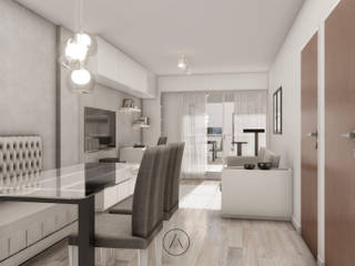 Proyecto Vivirnda E & L •, Crea Interiorismo y Arquitectura Crea Interiorismo y Arquitectura Modern dining room