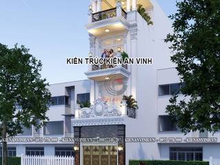 thiet ke nha 4 tang tan co dien 4x15m dep, thiet ke biet thu thiet ke biet thu