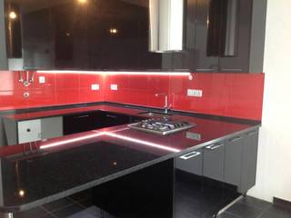 Black & Red, DIONI Home Design DIONI Home Design Kitchen units
