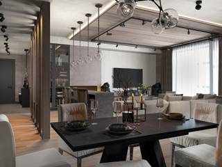 Дизайн и ремонт квартиры в ЖК «Резиденция Монэ» — Шоколадное настроение, Вира-АртСтрой Вира-АртСтрой Minimalist living room