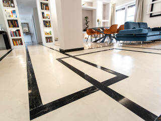 Open Space Scenografico, Architetto Alessandra Venuti Architetto Alessandra Venuti Floors