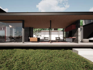 Casa Chilena 1 Mostazal, trama arquitectos trama arquitectos Country house Reinforced concrete