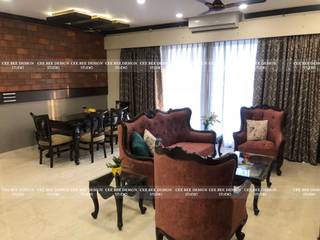 4BHK Apartment Classic Interiors, Cee Bee Design Studio Cee Bee Design Studio Classic style dining room