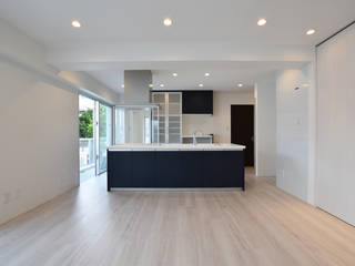 H-URASOE PJ.2021-Renovation, Style Create Style Create Built-in kitchens Blue