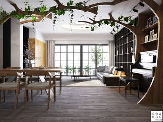 RESIDENTIAL - RIANA GREEN EAST, WANGSA MAJU, Dezeno Sdn Bhd Dezeno Sdn Bhd Modern living room Wood Wood effect