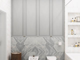 Проект №2, Дизайн-студия "New Walls Design" Дизайн-студия 'New Walls Design' Eclectic style bathrooms