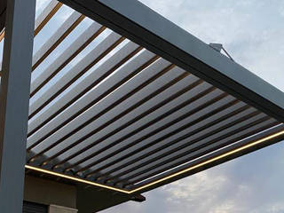 Bioklimatik , Rolling Roof Pergola Raylı Tente Açılır Tavan Sistemleri Gölgelendirme Sistemleri Rolling Roof Pergola Raylı Tente Açılır Tavan Sistemleri Gölgelendirme Sistemleri Zen garden Aluminium/Zinc