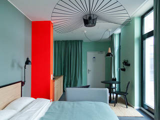 Einraumapartment in Berlin, Berlin Interior Design Berlin Interior Design 臥室