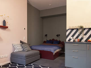 Mikro-Apartment in Berlin, Berlin Interior Design Berlin Interior Design Eclectic style living room
