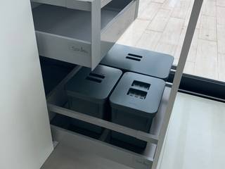 Projeto a cinza e branco , ADN Furniture ADN Furniture Cocinas de estilo moderno