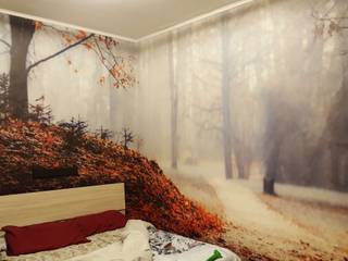 DECORAZIONE CASA ED ARREDAMENTO, MONDOSTICKERS MONDOSTICKERS Modern style bedroom Wood-Plastic Composite