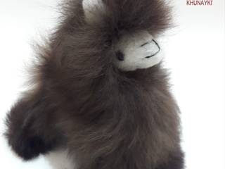 Colored Alpaca Doll 6″, Peruhand Peruhand Больше комнат Мех Белый