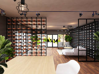 Showroom Tile, walkinterior design walkinterior design Vườn nội thất Sắt / thép