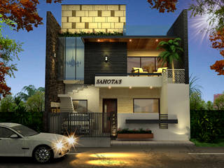 Front Facades, Design & Creations Design & Creations Modern walls & floors Bricks