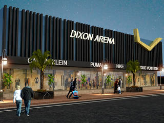 Shopping Arena, Design & Creations Design & Creations Industriale Wände & Böden Ziegel