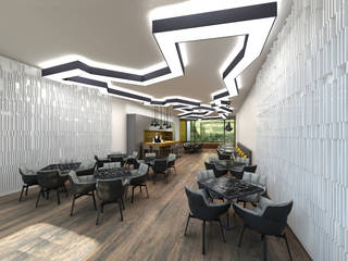 Lounge Luanda, SCAR-ID atelier SCAR-ID atelier مكتب عمل أو دراسة