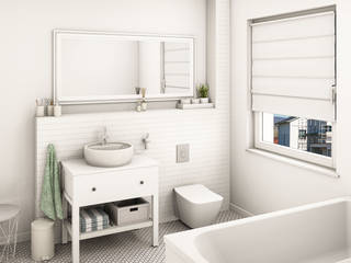 Heinz von Heiden Bungalow B65, Dieckmann Immobilien Dieckmann Immobilien Country style bathroom White