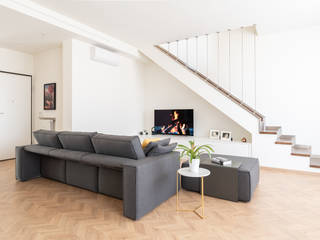 Ristrutturazione appartamento di 210 mq ad Alessandria, Facile Ristrutturare Facile Ristrutturare Modern Living Room