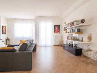 Ristrutturazione appartamento di 210 mq ad Alessandria, Facile Ristrutturare Facile Ristrutturare Modern Living Room