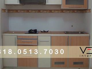 Lemari Dapur Gantung Minimalis Malang, WA 0818-0513-7030, Kitchen Set Murah, Daneswara Group Daneswara Group Cocinas de estilo minimalista Contrachapado