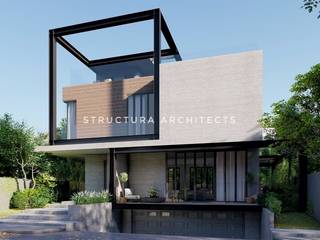 Contemporary Residence, Structura Architects Structura Architects Single family home Stone Grey
