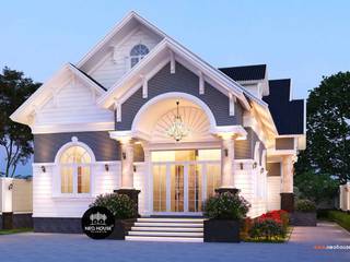 Thiết kế thi công nhà biệt thự vườn 1 tầng hiện đại 180m2 tại Long An, NEOHouse NEOHouse