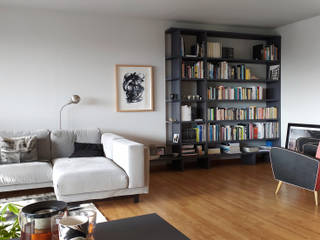 Apartamento Aníbal Cunha, SCAR-ID atelier SCAR-ID atelier غرفة المعيشة
