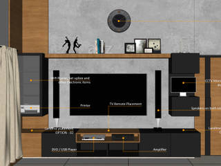 BEEHIVE PROJECT, Izza Architects & Interior designers Izza Architects & Interior designers Modern living room Concrete