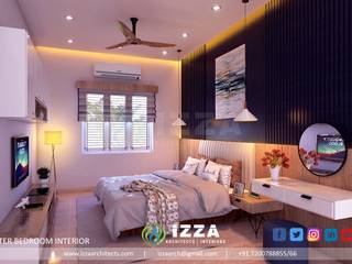 ALAUDEEN RESIDENCE, Izza Architects & Interior designers Izza Architects & Interior designers غرفة نوم رخام