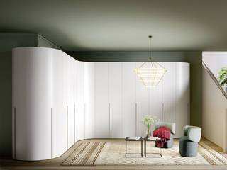 Runder Eckschrank Novamobili Alfa Curvo, Livarea Livarea Modern Bedroom White
