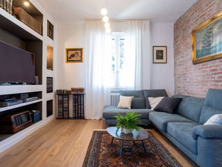 Ristrutturazione appartamento di 160 mq a Firenze, Facile Ristrutturare Facile Ristrutturare Moderne Wohnzimmer