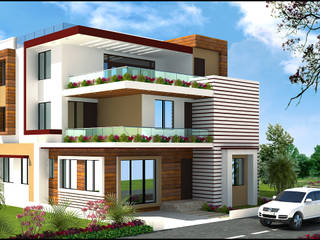 Modern Triplex House Plan , Archplanest: House Design India Archplanest: House Design India