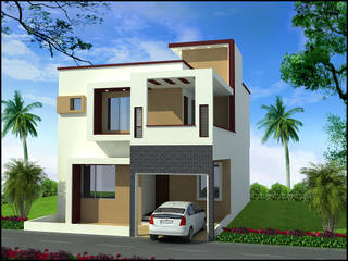 Modern Duplex House Plan in 30x40 Sq Ft Plot Size, Archplanest: House Design India Archplanest: House Design India