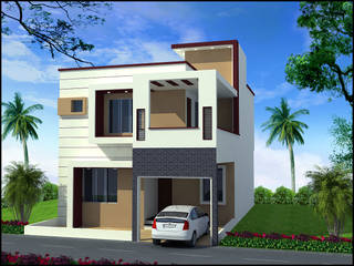 Modern Duplex House Plan in 30x40 Sq Ft Plot Size, Archplanest: House Design India Archplanest: House Design India