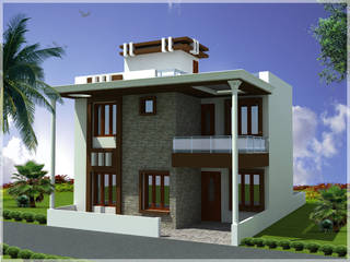 Modern Duplex House Plan in 30x50 Sq Ft Plot Size, Archplanest: House Design India Archplanest: House Design India